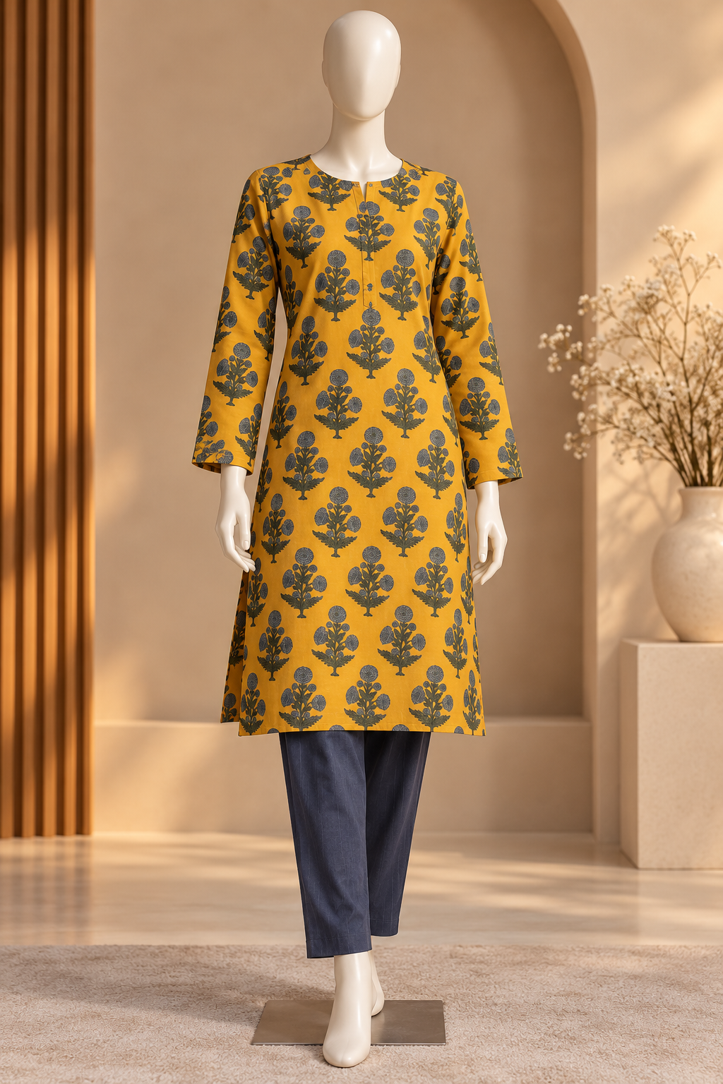 2-Piece Unstitched Khaddar Ladies Suit