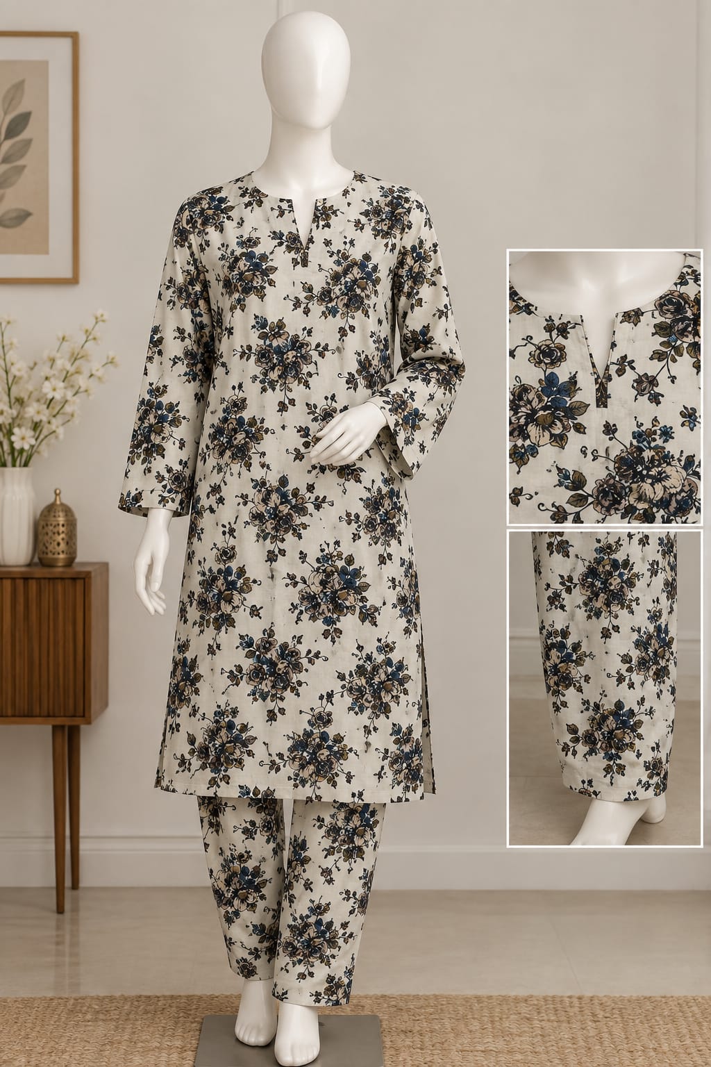 2-Piece Unstitched Khaddar Suits