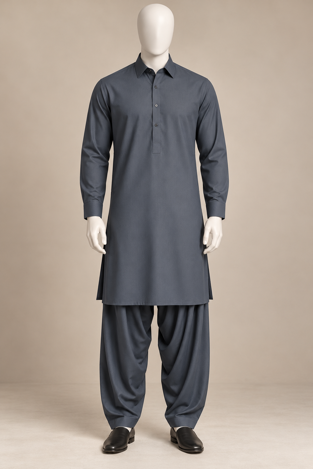 Premium Dark Slate Blue Men’s Shalwar Kameez