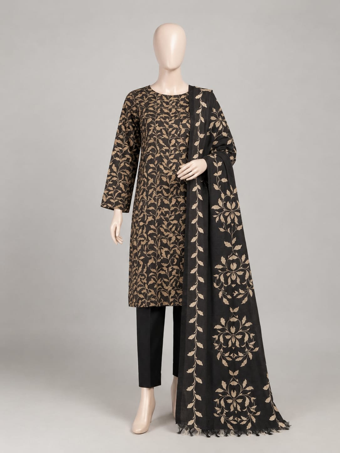 3-Piece Unstitched Marina Wool Suit